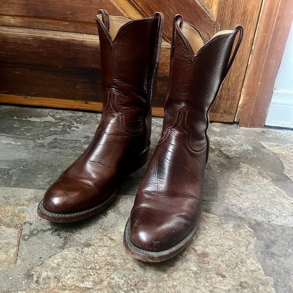 Beautiful Lucchese GA9700 roper style boots. Size 7.5 - Picture 2 of 8